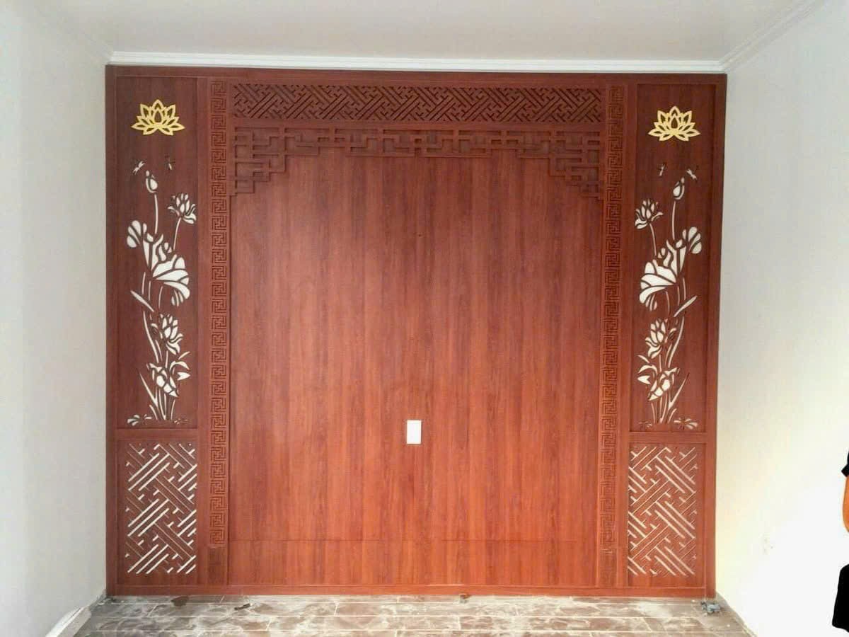 vách ngăn CNC phong thủy nội thất nhựa