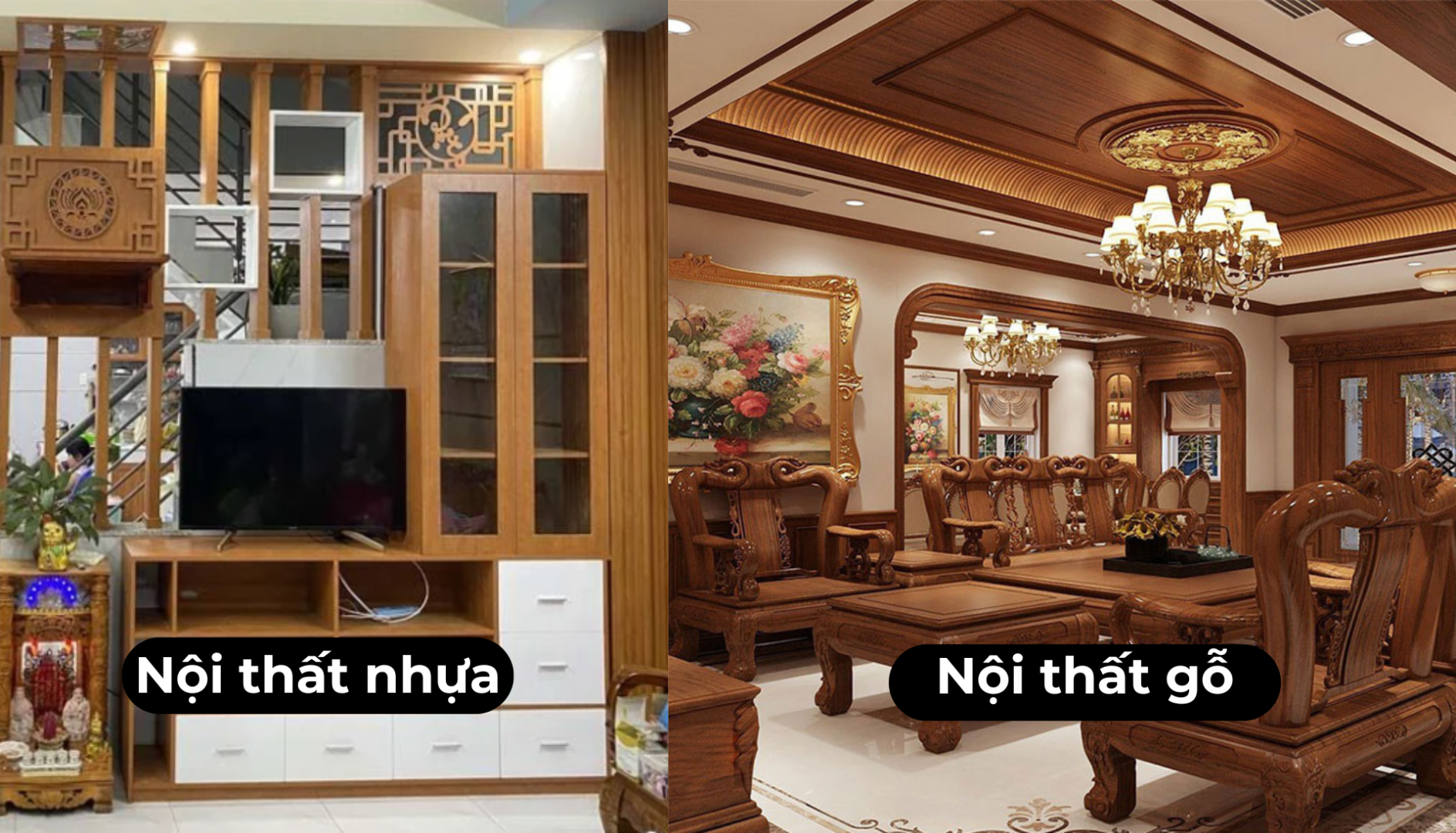 So Sánh Nội Thất Nhựa Và Nội Thất Gỗ 2025 – Lựa Chọn Nào Tối Ưu Cho Không Gian Sống Hiện Đại?