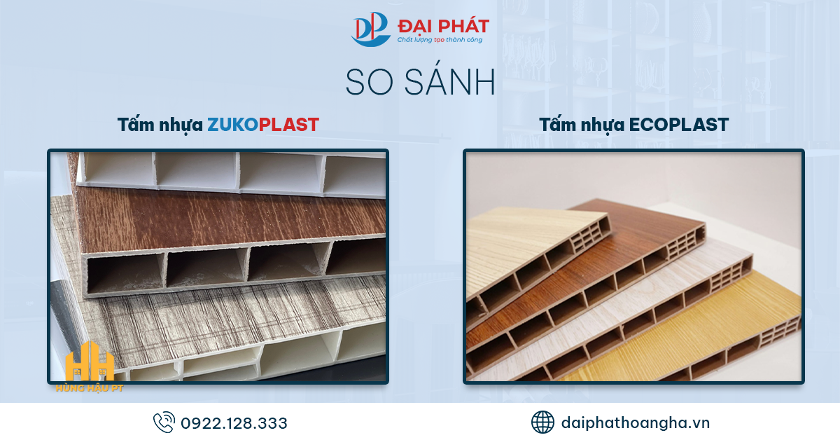So Sánh Tấm Nhựa Nội Thất Zukoplast Và Ecoplast 2025 – Đâu Là Lựa Chọn Tối Ưu?