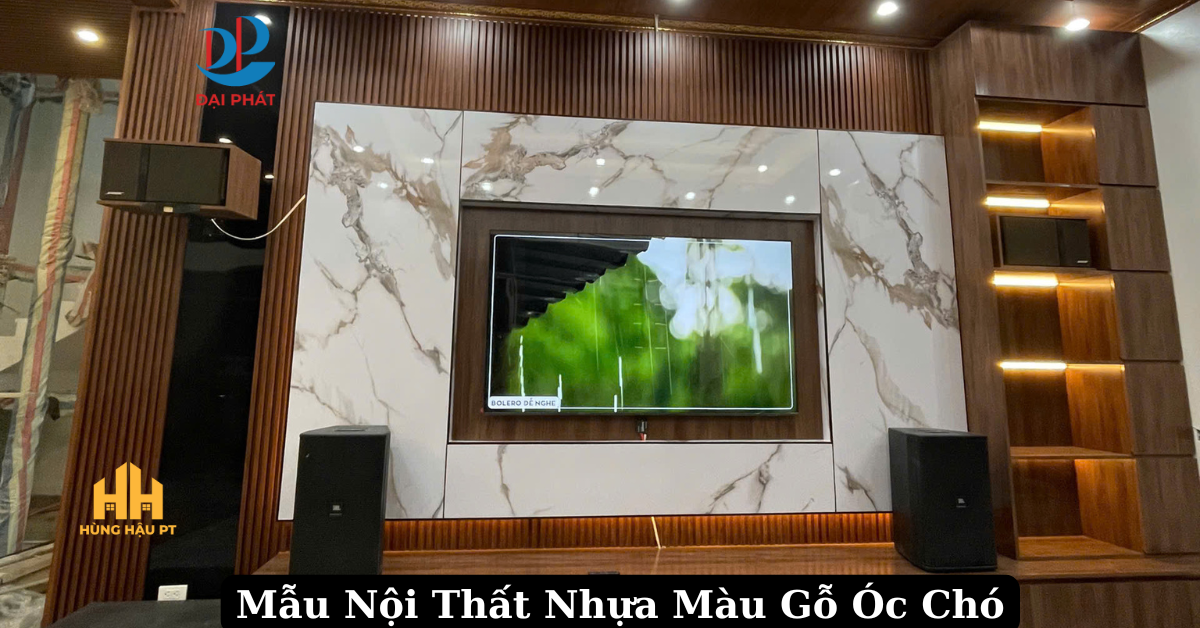 TỔNG HỢP MẪU NỘI THẤT NHỰA VÂN GỖ ÓC CHÓ SANG TRỌNG – ĐẲNG CẤP 2025