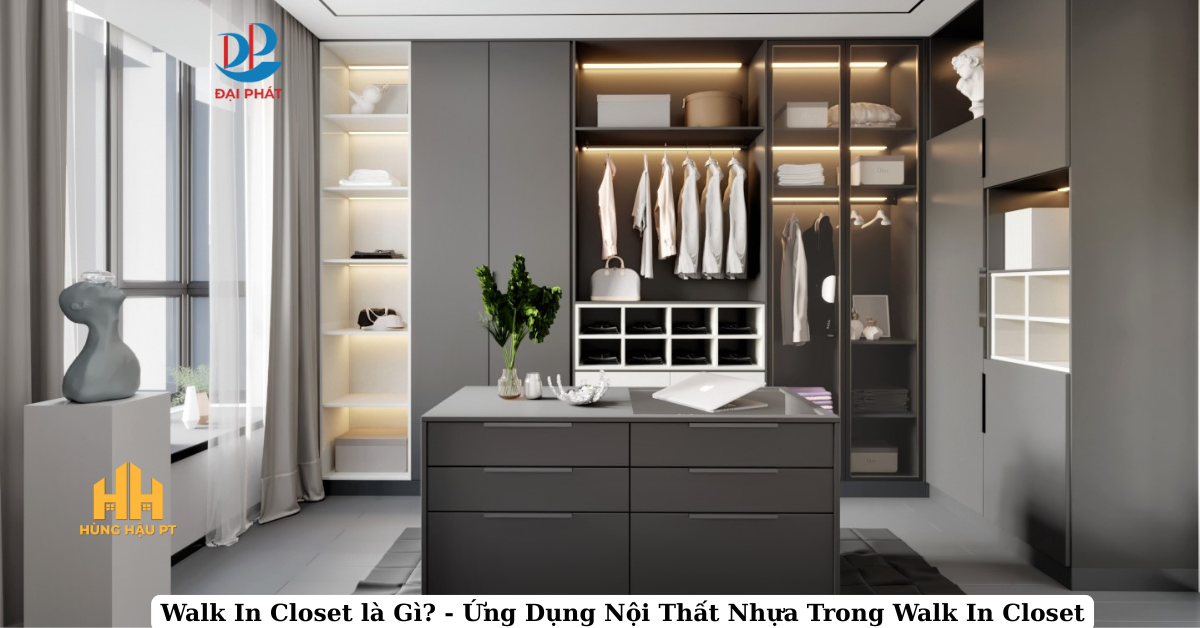 Walk In Closet Là Gì? Ứng Dụng Nội Thất Nhựa Trong Walk In Closet 2025