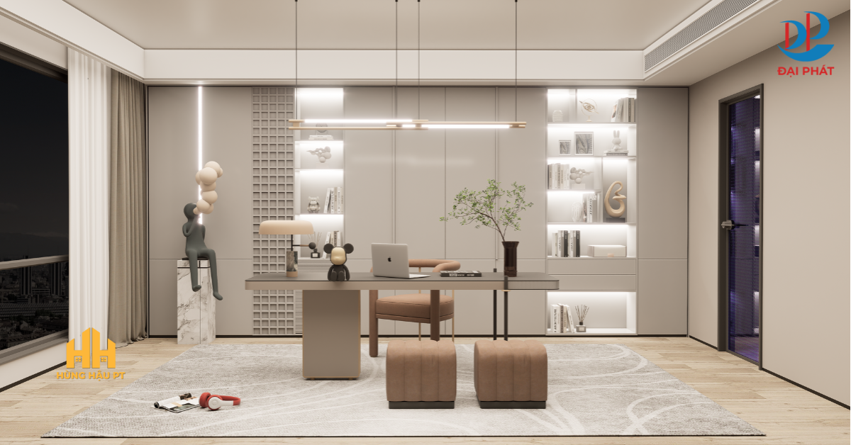 NỘI THẤT NHỰA PHÒNG LÀM VIỆC CAO CẤP – PHONG CÁCH TỐI GIẢN HIỆN ĐẠI 2025