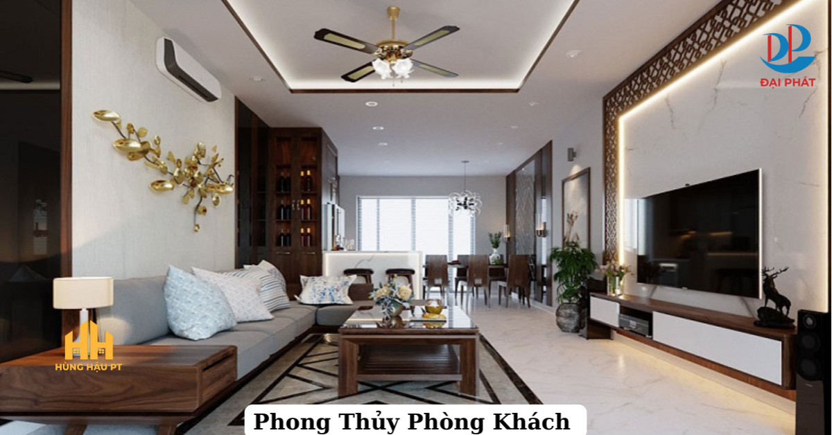 BỐ TRÍ PHÒNG KHÁCH HỢP PHONG THỦY – BÍ QUYẾT THU HÚT VƯỢNG KHÍ NĂM 2025