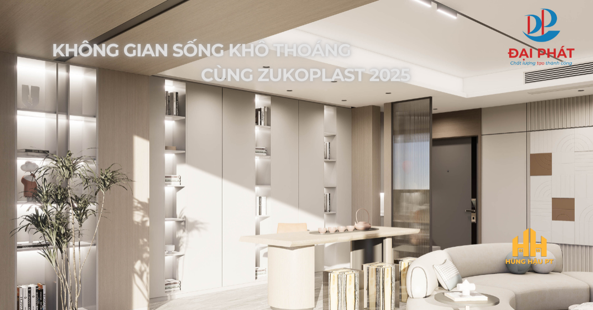 TẠM BIỆT ẨM MỐC – CHÀO ĐÓN KHÔNG GIAN KHÔ RÁO VỚI NỘI THẤT NHỰA ZUKOPLAST 2025